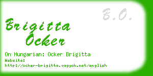 brigitta ocker business card